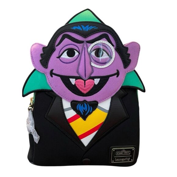 Loungefly Sesame Street Exclusive Count Von Count Cosplay Mini Backpack NWT main image 6